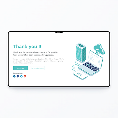 Thank You ! dailyui design landingpage sketch thankyou ui userinterface website website builder