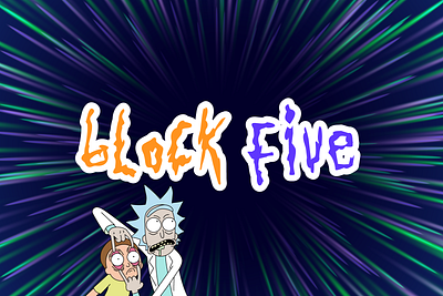 Rick & Morty Block Five Warp Speed art block five block five blockfive branding design designer figma font graphic illustration illustrator image morty rick rick and morty space vector warp speed