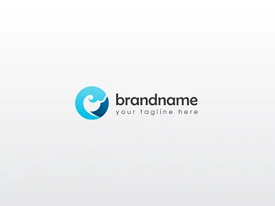 O Wave Logo app blue branding company design gradient iconic identity letter logo modern ocean people sea simple surfing vector water wave