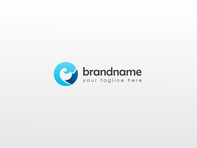 O Wave Logo app blue branding company design gradient iconic identity letter logo modern ocean people sea simple surfing vector water wave
