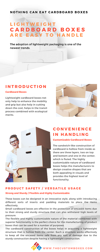 Infographic Lightweight Cardboard Boxes are Easy to Handle cardboard boxes cardboard boxes for sale custom cardboard boxes small cardboard boxes where to buy cardboard boxes