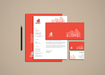 Real Estate Branding Identity agency branding business card design corporate creative design envelope design graphic design id card design identity invoice design letterhead design photoshop presentation folder print design simple design