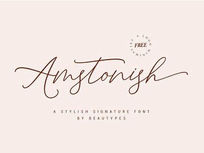 Amstonish Signature | Free 6 Logo