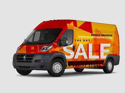 best free van mockups - www mockupgraphics