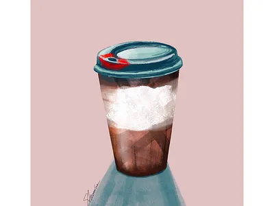 Morning kisses coffee digitalart drawings illustration kisses morning procreate