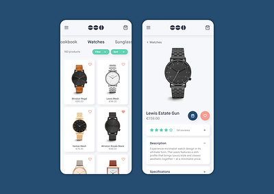 Komono clean design e commerce figma interface light minimal mobile neumorphism shadow webdesign