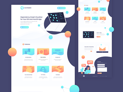 Modern Website Design for a SaaS Company adobexd creative dailyui flatcolors graph graphic graphicvisualization illustration itarchitecture php software softwarearchitecture uxdesign web webarchitecture webdesign website