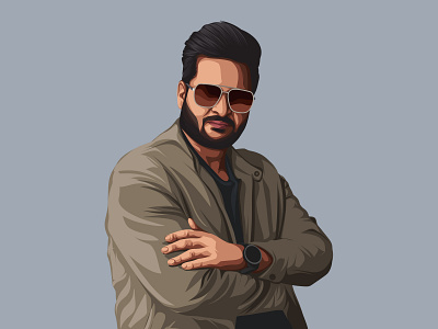 Punjabi Singer Zirakpuria Vector Illustration design illustration india indian letsvectorize man photo to vector punjabi singer vector vectorart vectorise