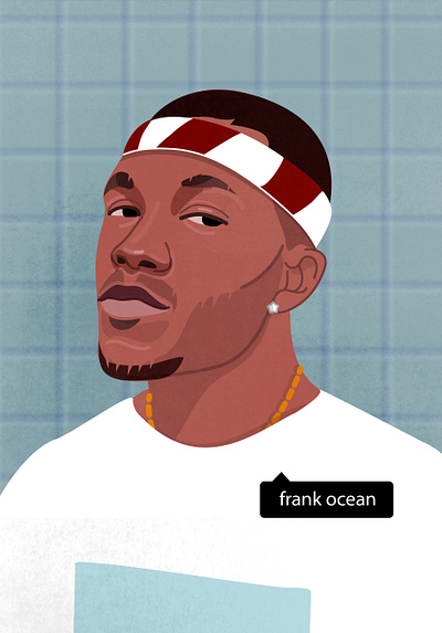 FranK Ocean digital editorial illustration frank ocean illustration musician vector