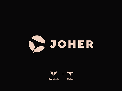 Joher - Eco Friendly Menstruation Products brand identity branding logo logo concept logo design minimal negative space negative space logo