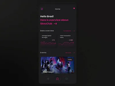 Quick and fun experiment animation app clubs interaction mobile mobile app mobile design neumorphic neumorphism nightnilfe product design skeuomorphism ui