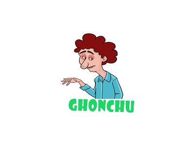 Cartoon Man Sticker Design cartoon stickers character sticker chat stickers chatstickers design funny illustration indian cartoon man cartoon stickerart