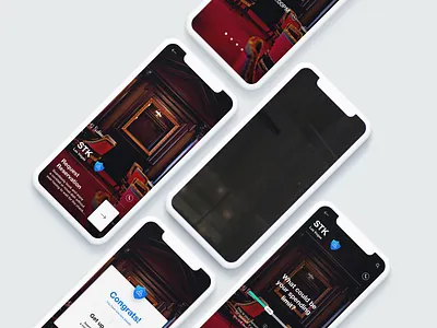 Never wait for your table check again booking luxury mobile motion onboarding reservations restaurant ui