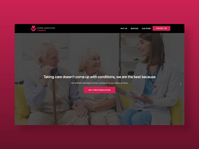 Healthcare Brand - Landing Page atomic design call to action caregiver cta cta button design design system designer designinspiration designinspirations designs landing landing design landing page landing page design landing page ui landingpage ui ui design uidesign