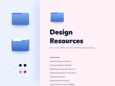 Updated icons + Color scheme web design