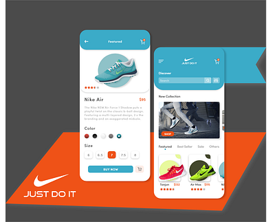 E-commerce App adobe adobexd app e commerce shop ecommerce iphone mobile mockup nike onlineshop shoes shop ui xd xddailychallenge