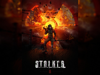 S.T.A.L.K.E.R. 2 Fan art apocalypse art chernobyl danger fire game pripyat stalker stalker 2 two арт припять сталкер сталкер 2 чаэс чернобыль