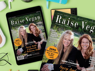 Raise Vegan Magazine Design adobe indesign adobeillustrator adobephotoshop graphicdesign magazine design magazine layout