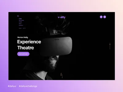 Daily UI #073 - Virtual Reality 073 aveiro daily ui 073 dailyui dailyui 073 dailyui073 dailyuichallenge elvas freelancer graphic designer grid layout minimalist reality ui designer ui ux virtual virtual reality virtualreality website design