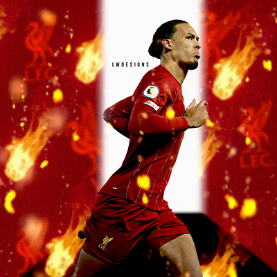 Virgil Van Dijk - Liverpool design fifa fifa 20 fifa 20 edit football football club football design football edit footballer gfx illustration lionel messi liverpool photoshop soccer edit virgil van dijk virgil van dijk edit wallpaper