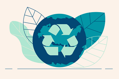 Recycling graphic illustration recycle vector