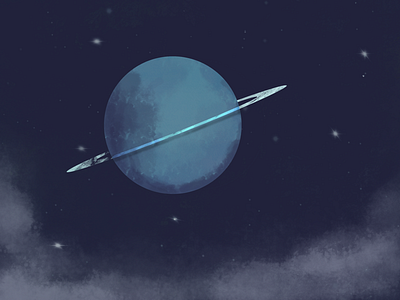 Moonrise adobe fresco ipad moon procreate