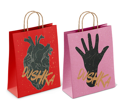 Craft bags' design artwork bag design craft illustraion