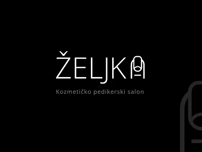 Beauty salon Željka wordmark brand brand identity branding clean clear design icon lifestyle logo logotype nails typography wellness wordmark