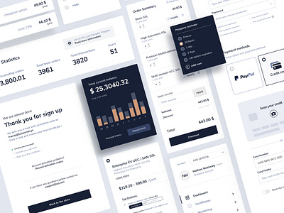 SSL E-Commerce Store - Components list application balasinski clean component components figma web app design web apps web design webdesign wireframe wireframe design wireframe kit wireframes