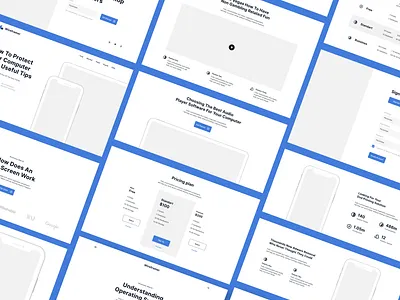 Wireframer Web Kit II app concept design flat minimal typography ui ux web website