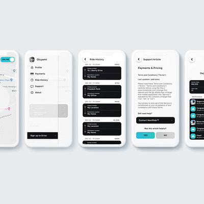 NextRide App Screens african developer app app design app designer app developer branding design flat icon minimal ui user interface ux web website