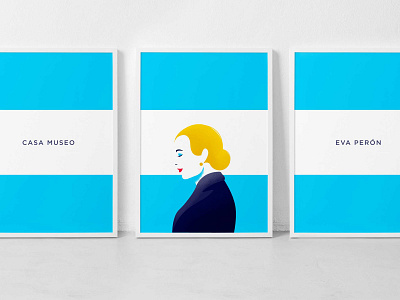 Casa Museo Eva Peron ID argentina brand branding buenos aires design eva icon illustration illustration digital logo logotype pin social media design ticket typography ui vector woman