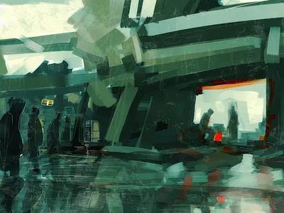 Sci-fi concept art concept art illustration