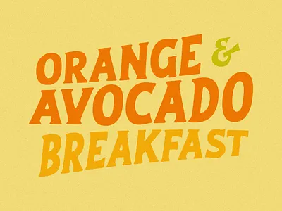 Orange & avocado 🍊🥑 avocado colorful graphic designer healthy breakfast logo design orange summer design vintage illustration
