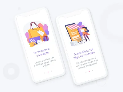E-commerce illsutration pack concept design e commerce ecommerce ecommerce app ecommerce shop graphic design illustration marketing sale shopping app ui uidesign vector web