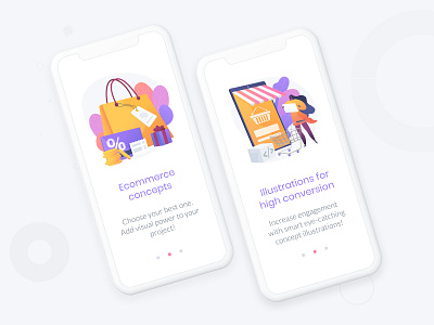 E-commerce illsutration pack concept design e commerce ecommerce ecommerce app ecommerce shop graphic design illustration marketing sale shopping app ui uidesign vector web