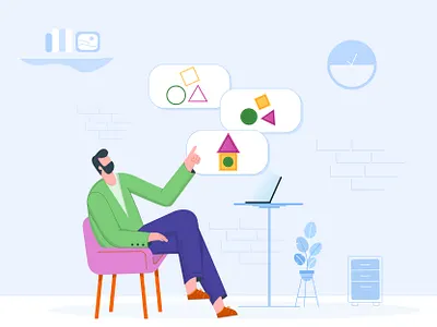 Problem solving adobe decide decision employee flat head house illustration illustrator kissflow making management manager office officer problem solving puzzle shape shapes solution