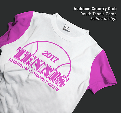 Audubon Country Club - T-Shirt Design graphic design logo print design product design