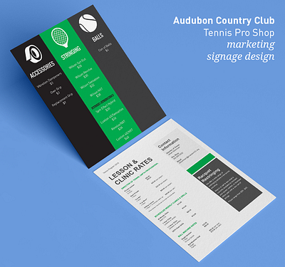 Audubon Country Club - Signage Design advertising branding graphic design print design