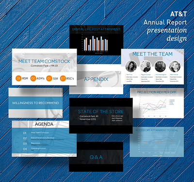 AT&T - Presentation Design graphic design information architecture presentation design storyboarding