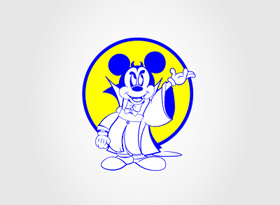 Mickey Vamp 2color adobe illustrator cartoon character design draw drawing farsi figure illustration iran mickey mouse mickeymouse persian print vampire vector