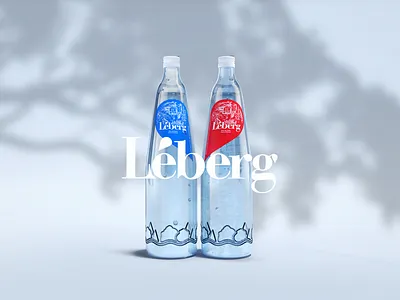 Léberg - 3D visualisation 3d blender blender3d blue bottles infini joren brosens leberg red studio white