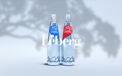 Léberg - 3D visualisation 3d blender blender3d blue bottles infini joren brosens leberg red studio white