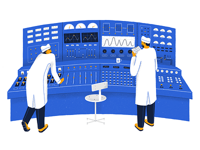 Not Great, Not Terrible chernobyl dashboard dashboard ui draw drawing editorial editorial art editorial illustration illustration nuclear