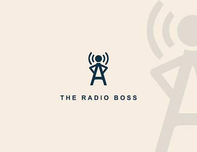 The Radio Boss logo brand brand identity branding design logo logo design logodesign radio radio logo