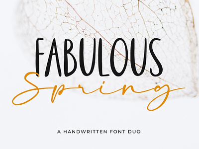 Fabulous Spring - A Font Duo