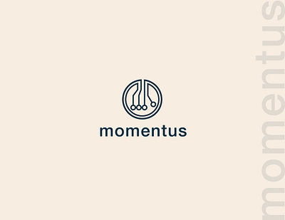 Momentus logo design brand brand identity branding design logo logo design logodesign tech techlogo technology