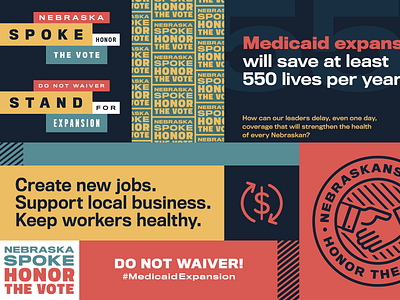 Medicaid Expansion brand campaign community design healthcare identity nonprofit politics