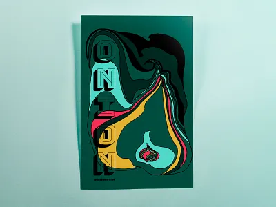 Poster TwoHundredFortyFive: onion design hand drawn illustrator cc poster poster challenge psychedelic