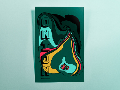 Poster TwoHundredFortyFive: onion design hand drawn illustrator cc poster poster challenge psychedelic